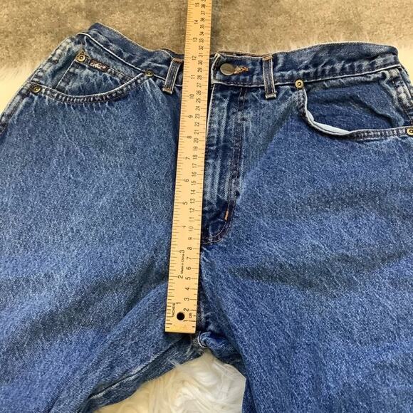 Chic Made in the USA Mom Jeans Short Size 16 Petite Cute Vintage Summer Blue - Picture 6 of 12